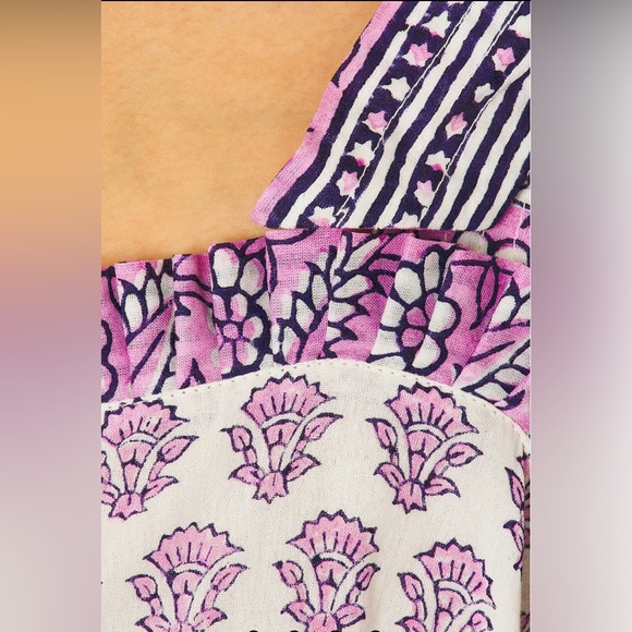 New Cleobella x Revolve Tillie Mini Dress size Large in Lavender - Picture 2 of 5